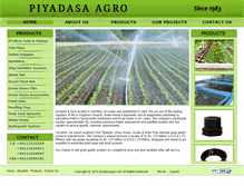 Tablet Screenshot of piyadasaagro.com